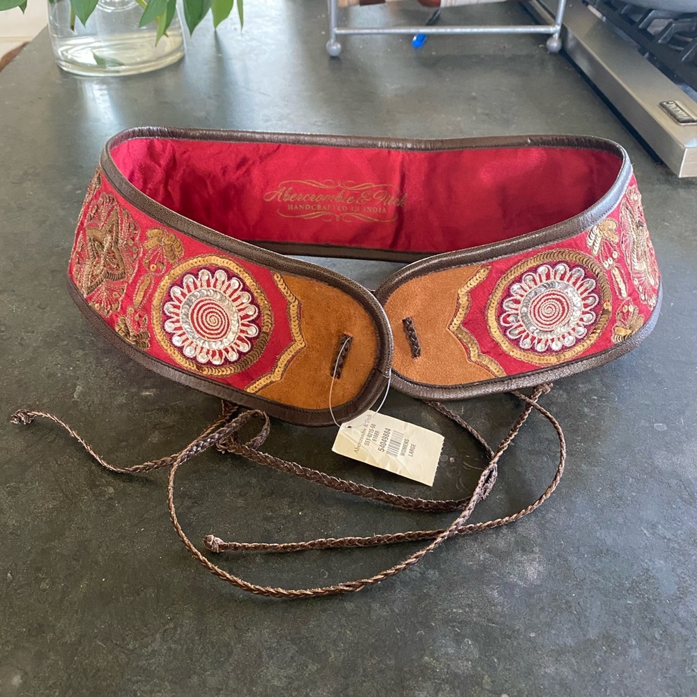 Abercrombie & Fitch Boho embellished Belt Sz L